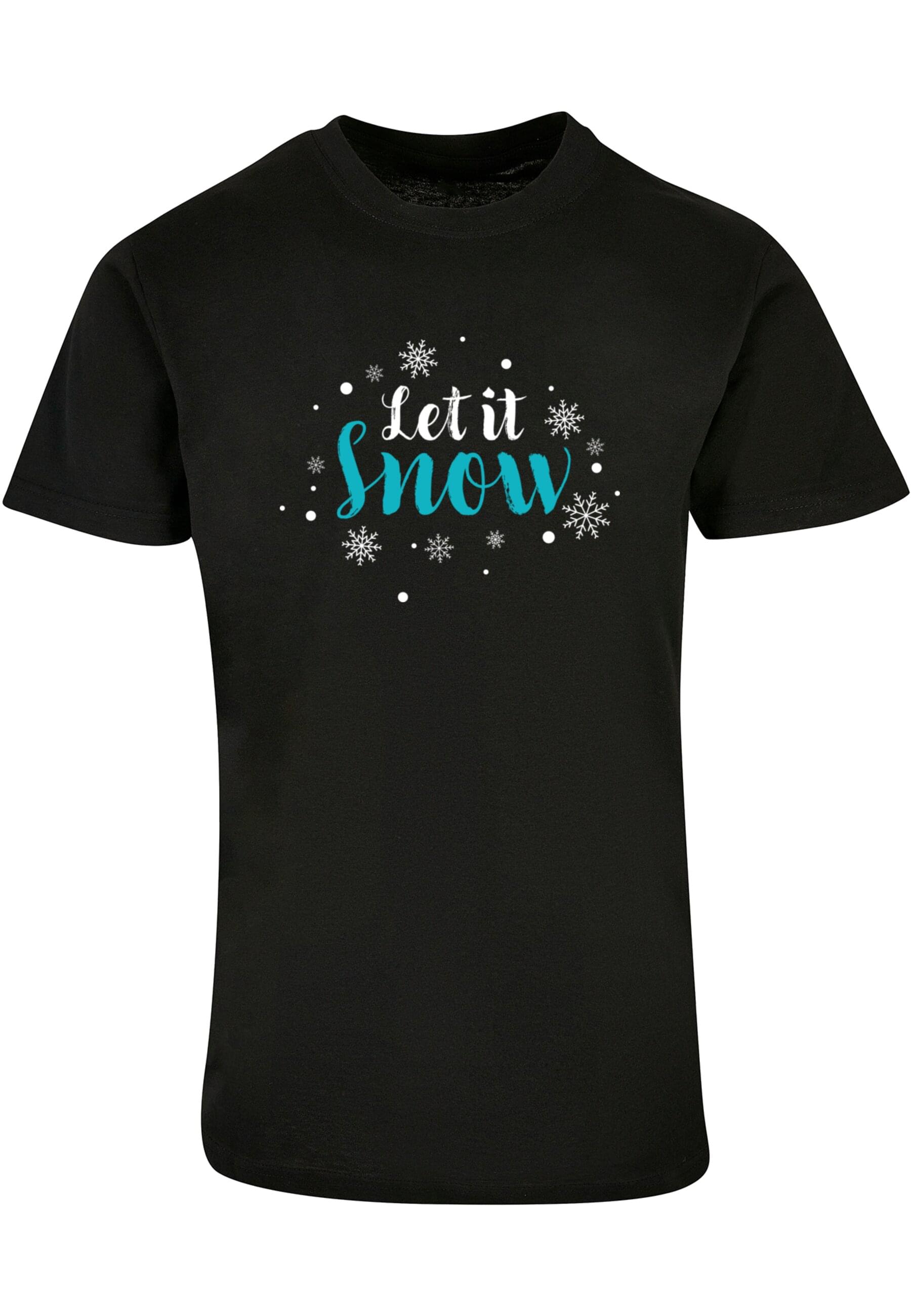 Merchcode T-Shirt "Merchcode Herren Let it snow Basic Round Neck T-Shirt", (1 tlg.) von Merchcode