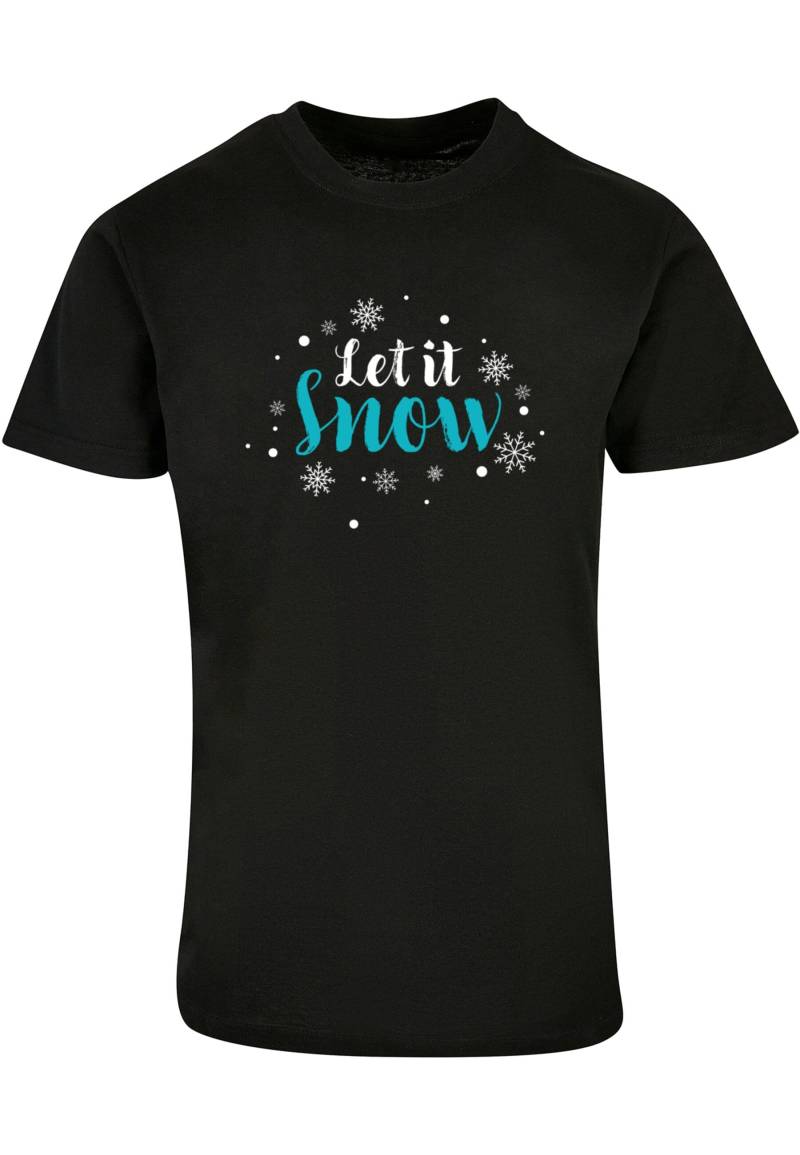 Merchcode T-Shirt "Merchcode Herren Let it snow Basic Round Neck T-Shirt", (1 tlg.) von Merchcode