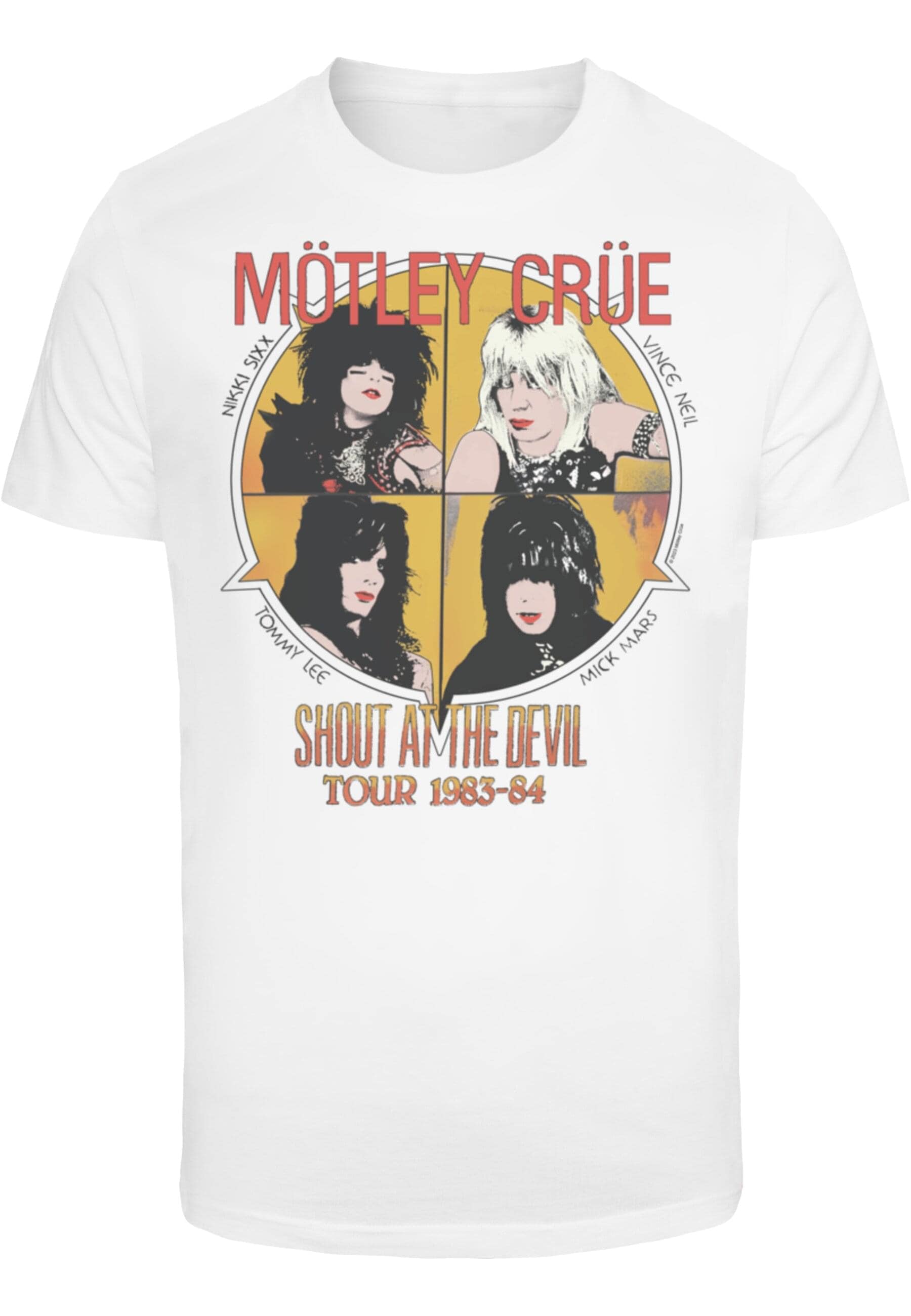 Merchcode T-Shirt "Merchcode Herren Motley Crue - SATD Vintage T-Shirt Round Neck", (1 tlg.) von Merchcode