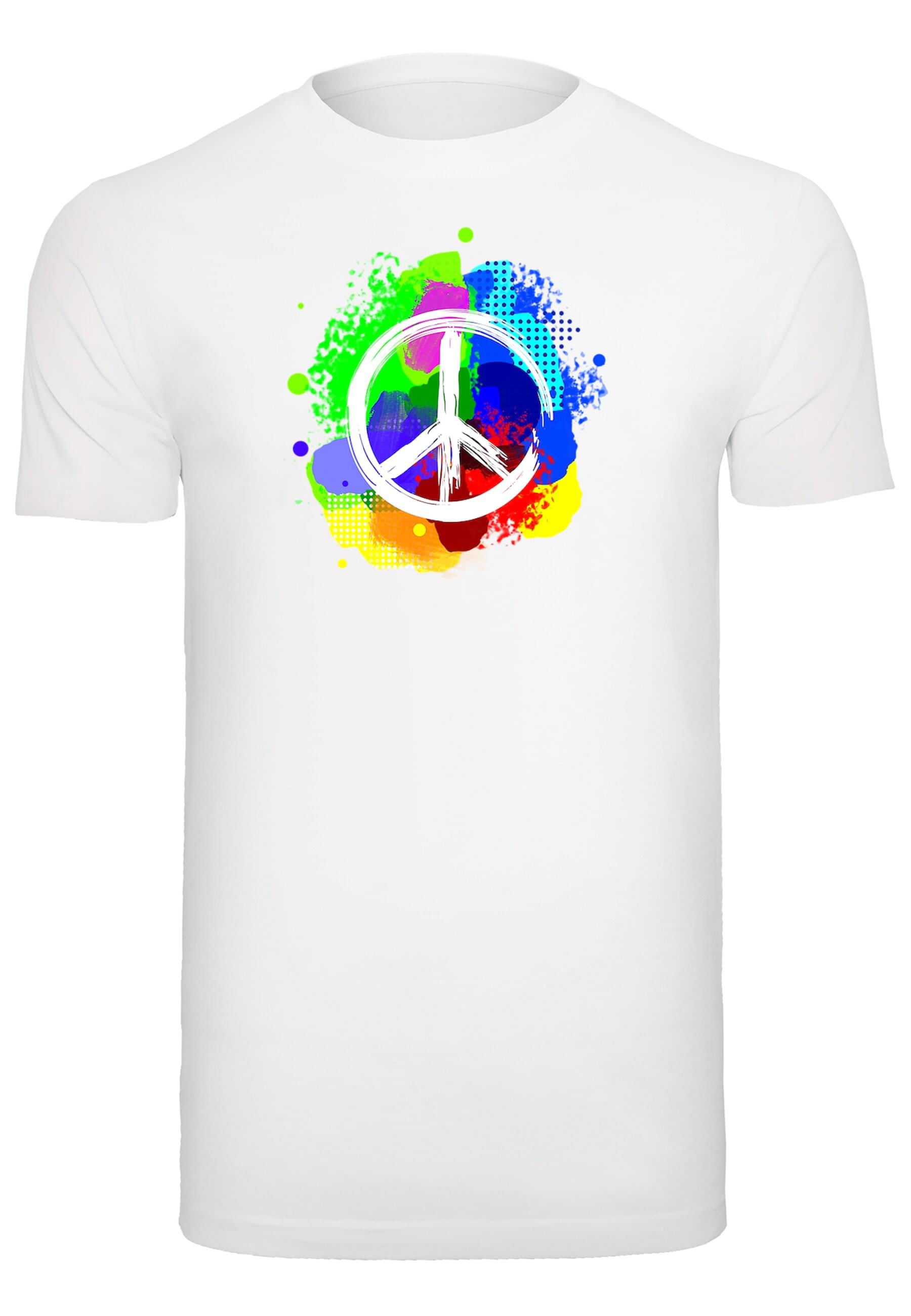 Merchcode T-Shirt "Merchcode Herren Peace - Graffiti T-Shirt Round Neck", (1 tlg.) von Merchcode