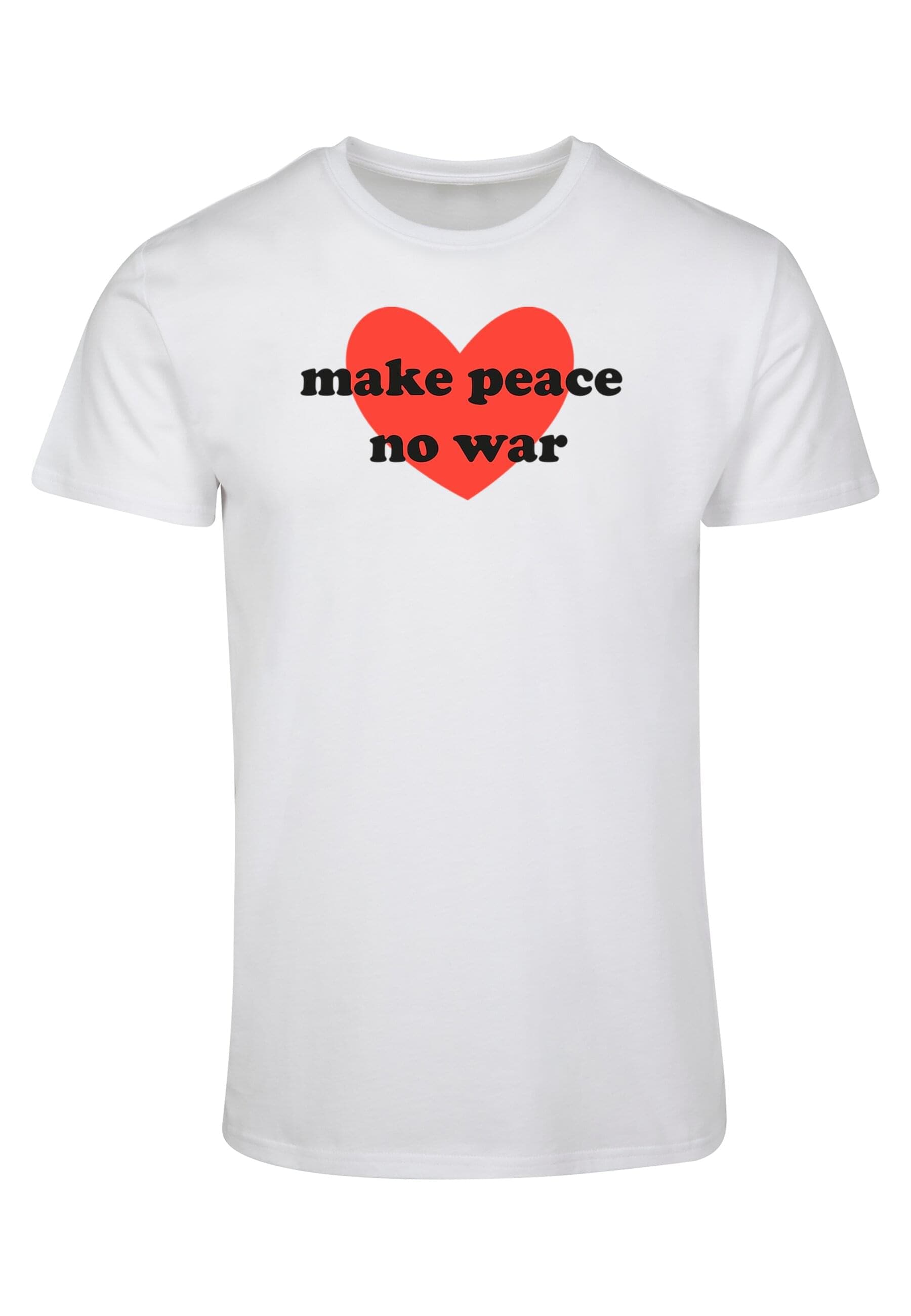 Merchcode T-Shirt "Merchcode Herren Peace - Red Heart White Basic T-Shirt", (1 tlg.) Merchcode T-Shirt "Merchcode Herren Peace - Red Heart White Basic T-Shirt", (1 tlg.) von Merchcode