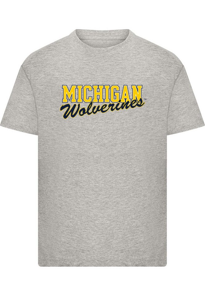 Merchcode T-Shirt Merchcode Kids Michigan Wolverines - Script Basic T-Shirt (1-tlg) von Merchcode