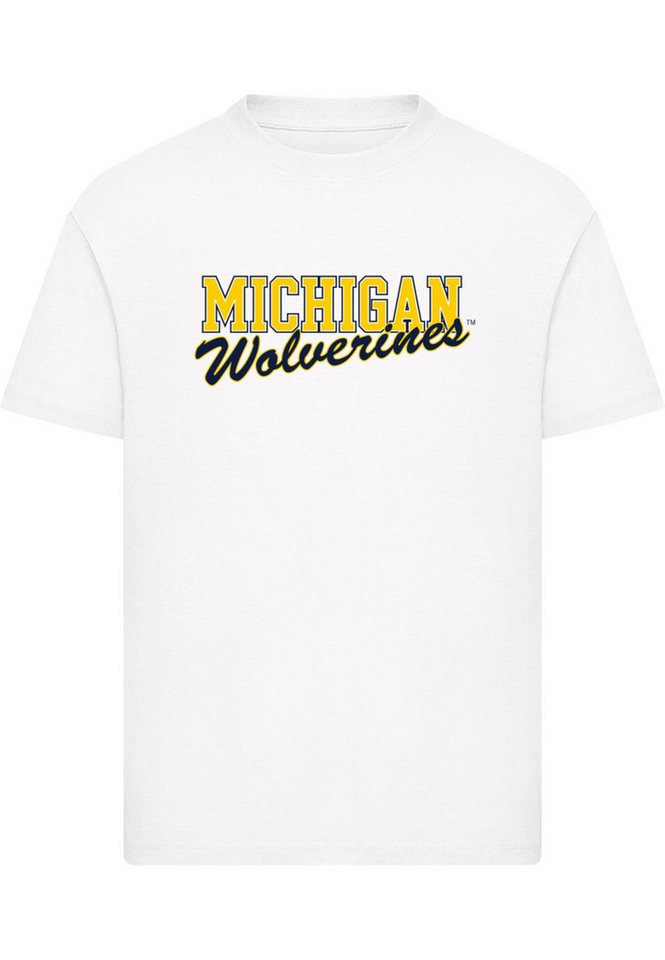 Merchcode T-Shirt Merchcode Kids Michigan Wolverines - Script Basic T-Shirt (1-tlg) von Merchcode