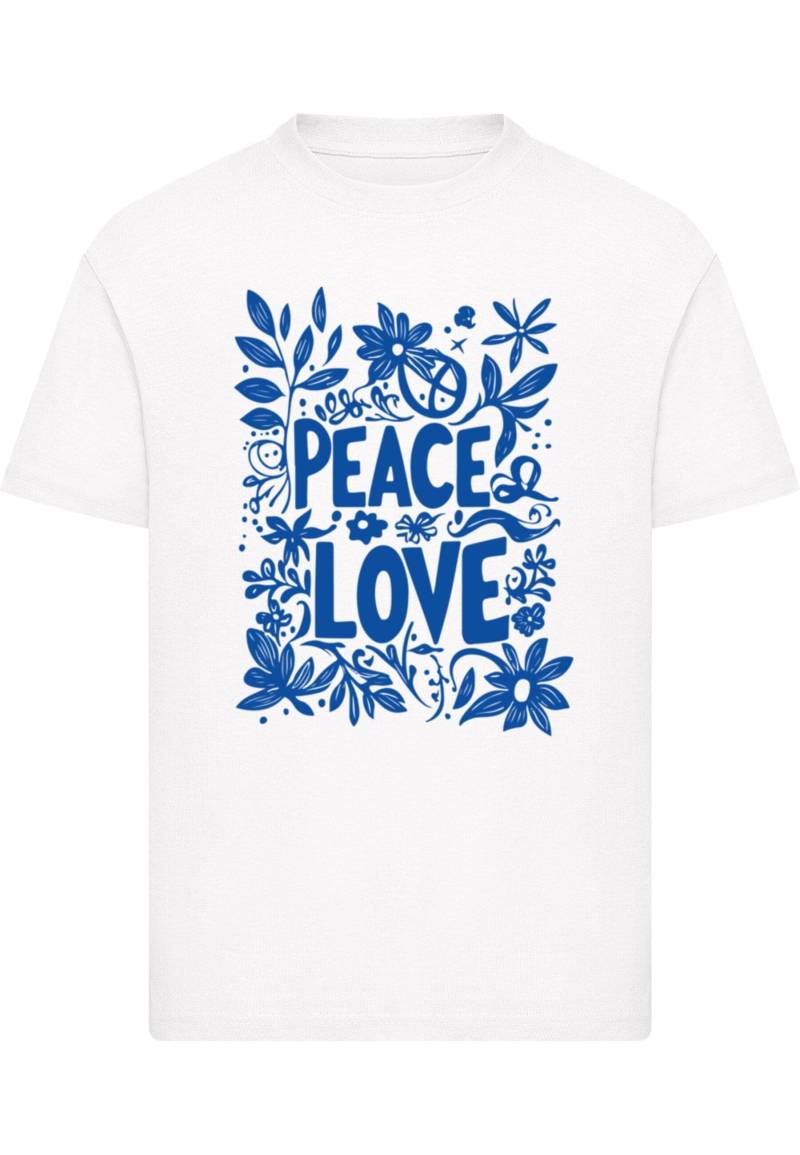 Merchcode T-Shirt "Merchcode Kids Peace Love - Basic T-Shirt" 1 Stk. tlg. von Merchcode