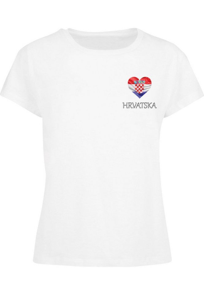 Merchcode T-Shirt Merchcode Ladies Merchcode Football - Croatia T-shirt (1-tlg) von Merchcode