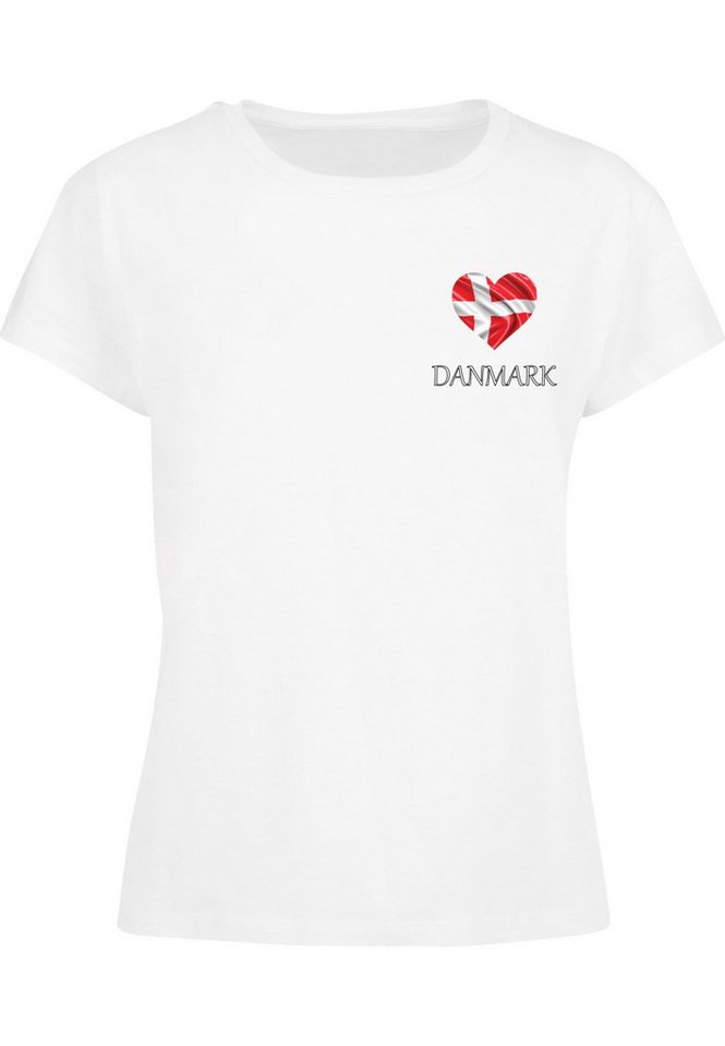 Merchcode T-Shirt Merchcode Ladies Merchcode Football - Denmark T-shirt (1-tlg) von Merchcode