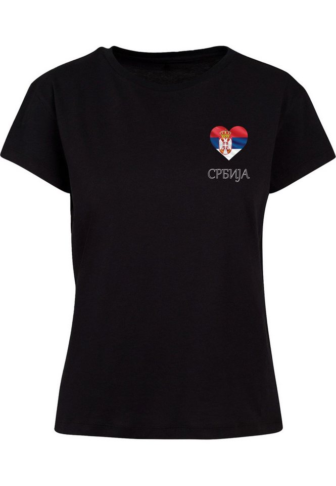 Merchcode T-Shirt Merchcode Ladies Merchcode Football - Serbia T-shirt (1-tlg) von Merchcode