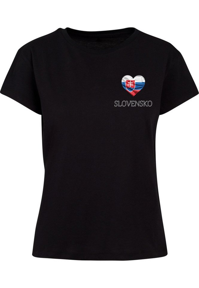 Merchcode T-Shirt Merchcode Ladies Merchcode Football - Slovakia T-shirt (1-tlg) von Merchcode