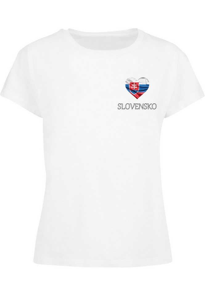Merchcode T-Shirt Merchcode Ladies Merchcode Football - Slovakia T-shirt (1-tlg) von Merchcode