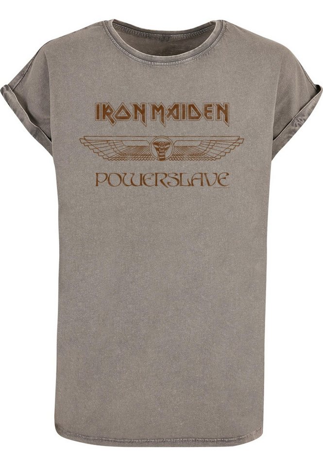 Merchcode T-Shirt Merchcode Ladies Powerslave - Winged Acid Washed T-Shirt (1-tlg) von Merchcode