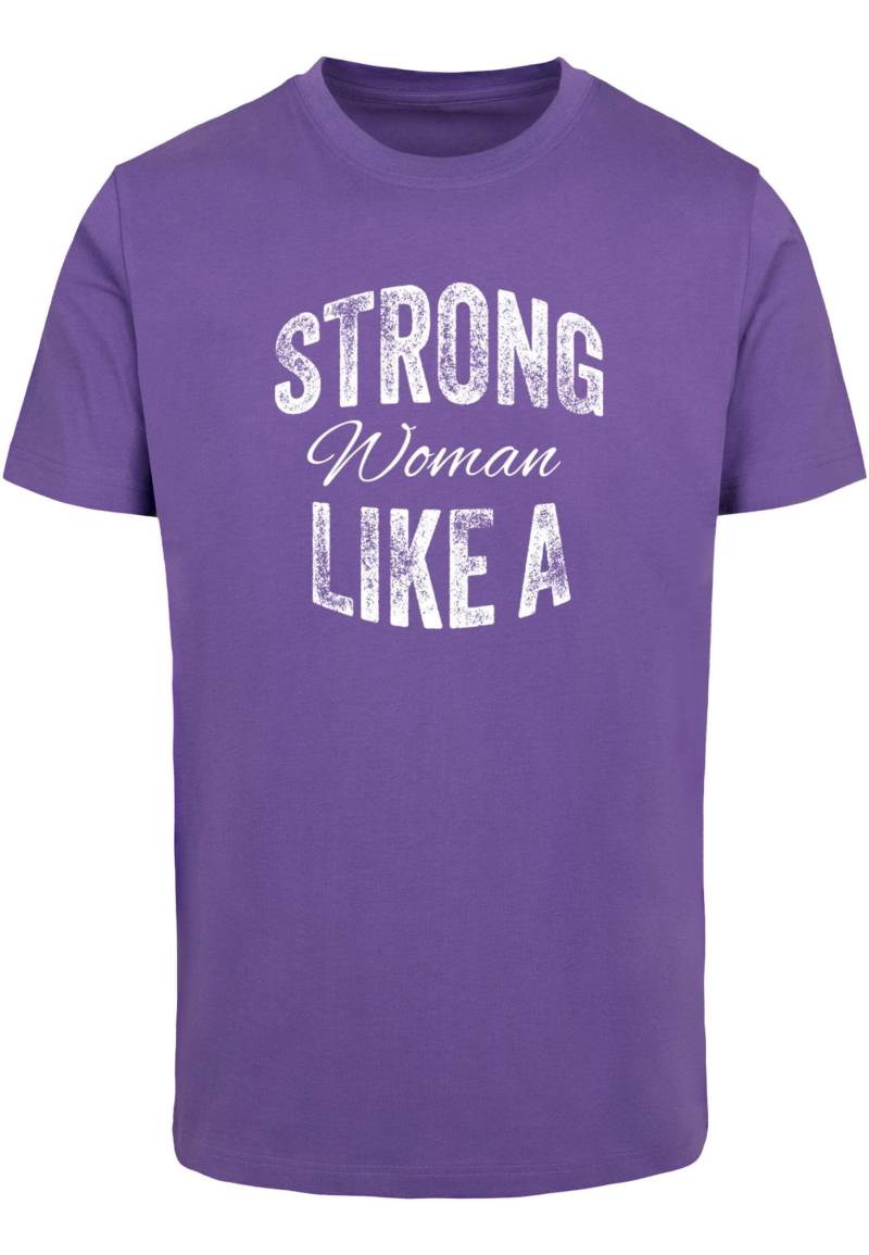 Merchcode T-Shirt "Merchcode Unisex Strong WD - Like A Woman T-Shirt Round Neck", (1 tlg.) von Merchcode