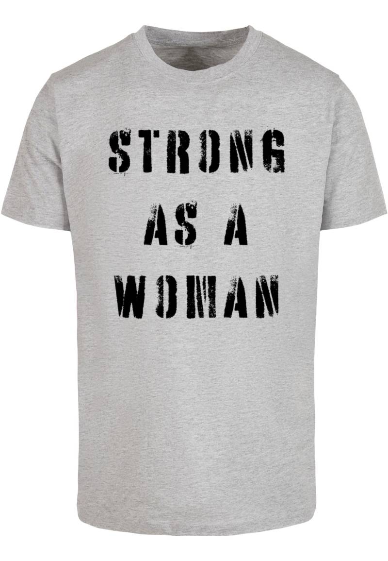 Merchcode T-Shirt "Merchcode Unisex WD - Strong As A Woman T-Shirt Round Neck", (1 tlg.) von Merchcode