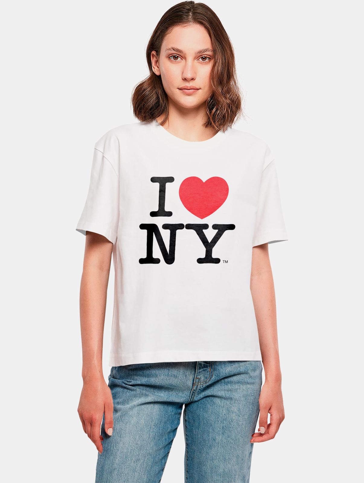 bequemes Merchcode Damen T-Shirt 200 g/m² mit Baumwolle Weiß von Merchcode