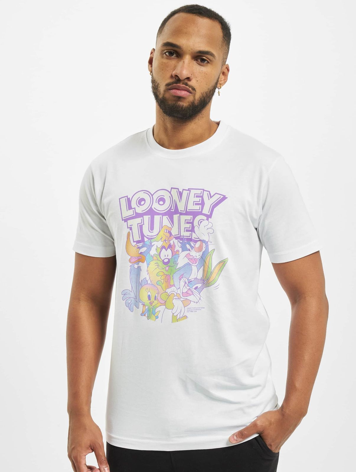 bequemes Merchcode Herren T-Shirt 160 g/m² mit Baumwolle Weiß von Merchcode