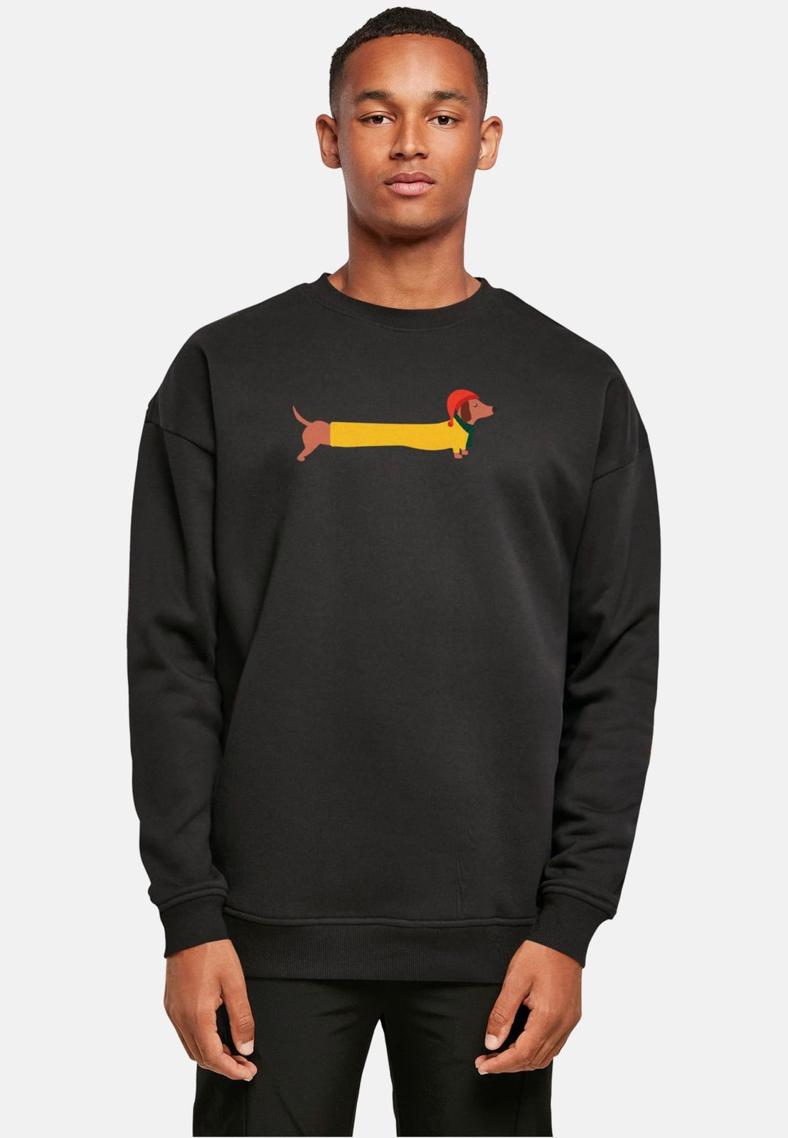 lässiges Merchcode Herren Sweatshirt 300 g/m² mit Baumwolle Schwarz von Merchcode