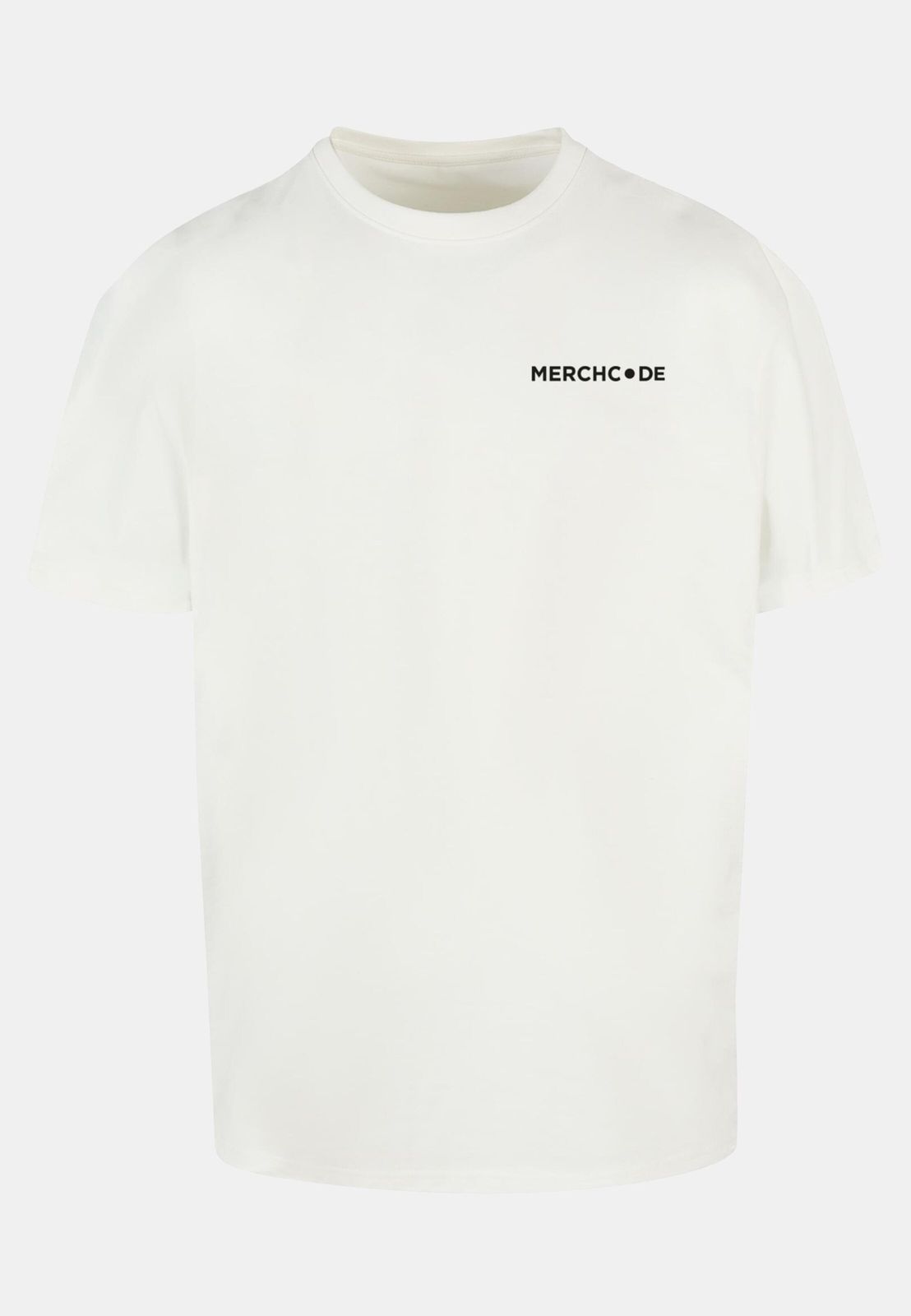 lässiges Merchcode Herren T-Shirt Oversize 240 g/m² mit Baumwolle Weiß von Merchcode