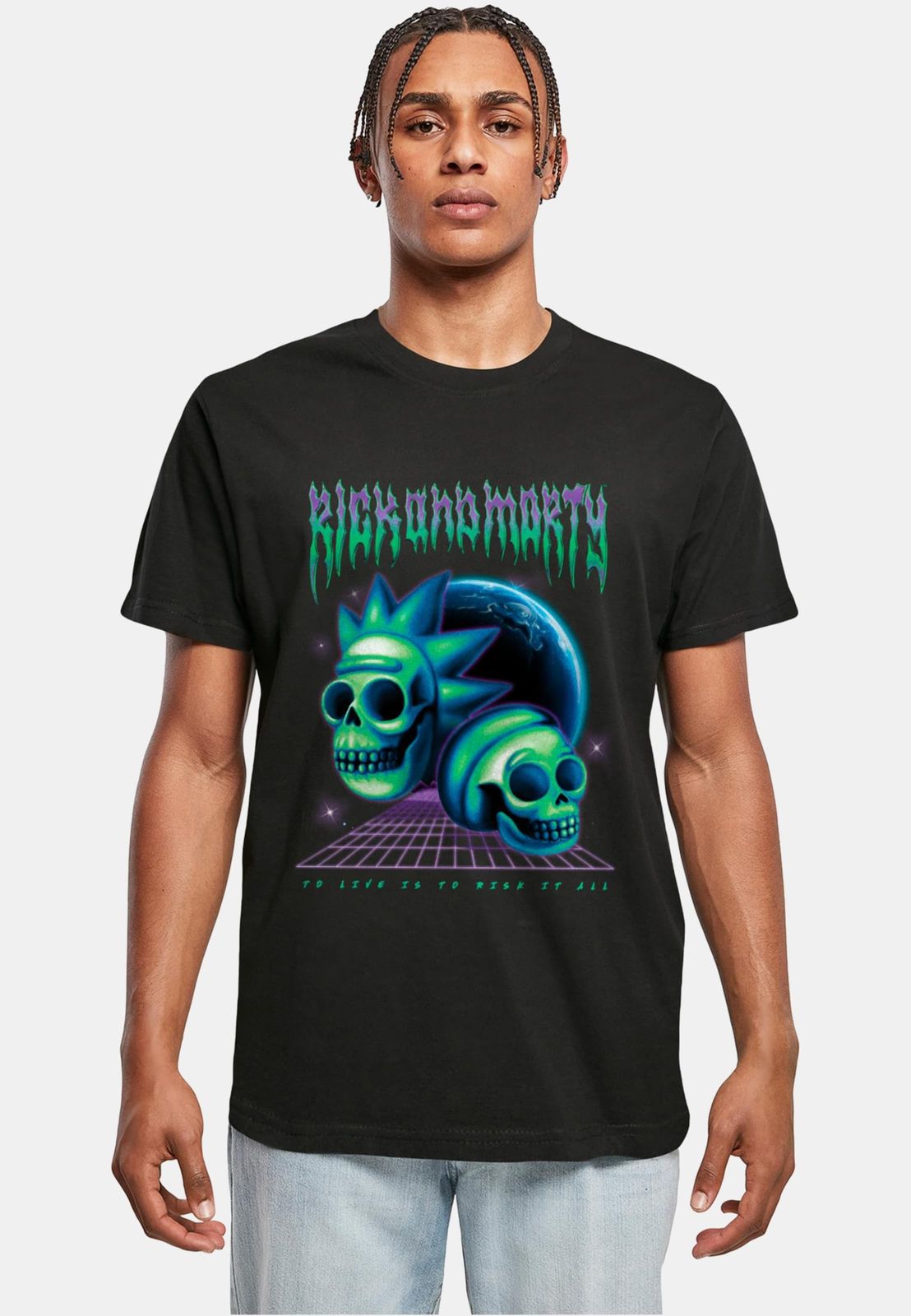 lässiges Merchcode Herren T-Shirt mit Baumwolle Schwarz von Merchcode