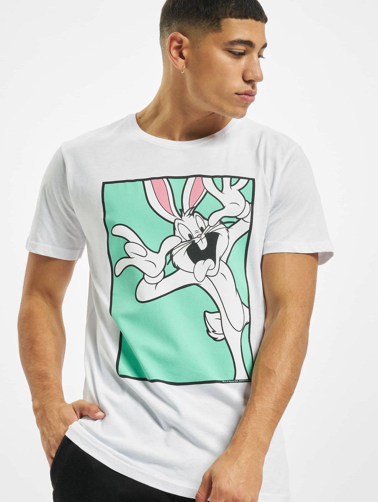 modernes Merchcode Herren T-Shirt 160 g/m² mit Baumwolle Weiß von Merchcode