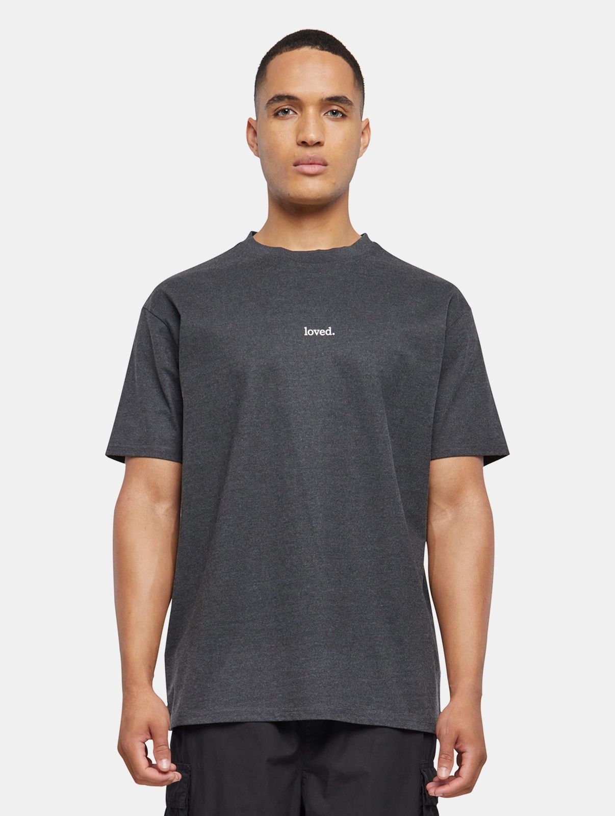 modernes Merchcode Herren T-Shirt 240 g/m² mit Baumwolle Anthrazit von Merchcode