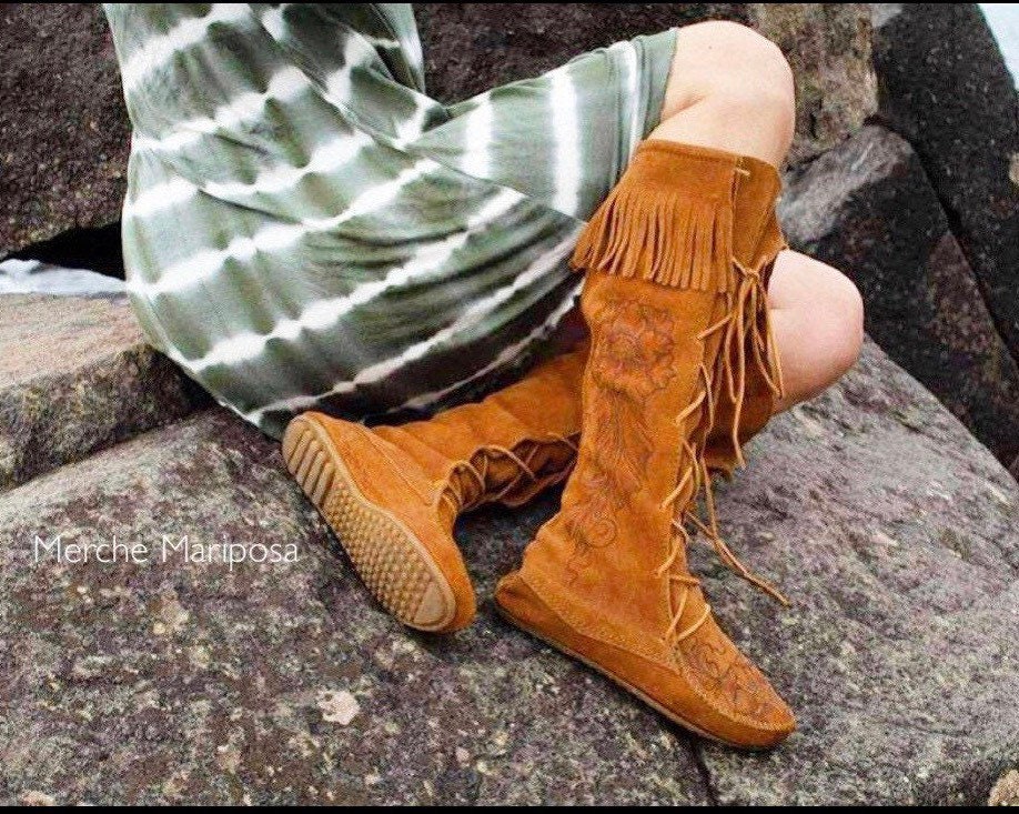 Mokassins Kniehohe Stiefel Von Merche Mariposa Mokassins Kniehohe Stiefel Von Merche Mariposa von MercheMariposa
