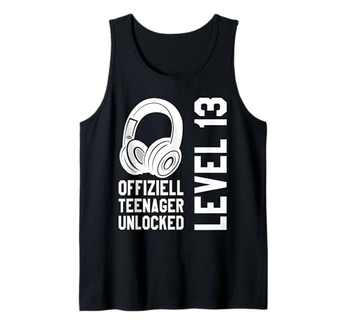 13. Geburtstag Junge Mädchen 13 2012 Level 13 Unlocked Tank Top von Merchfun 13 Geburtstag Official Teenager