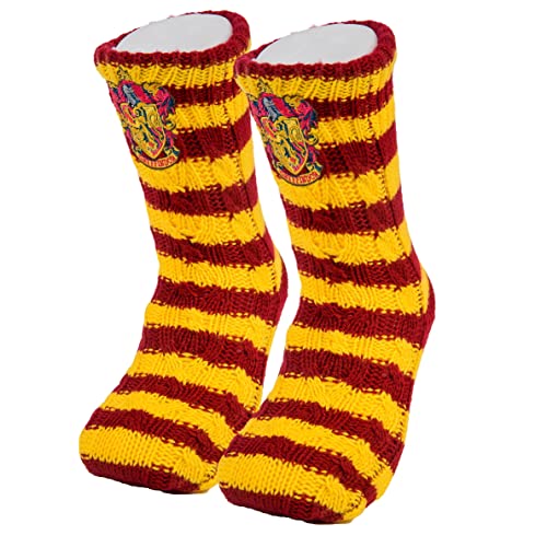 Harry Potter Gryffindor Hausschuhsocken für Damen, Einheitsgröße, Rot/Gelb, Rot/Gelb, EinheitsgröÃŸe von Merchoid
