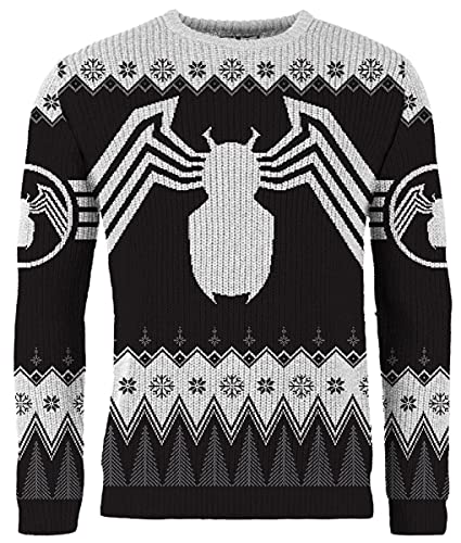 Merchoid Venom: Season of The Symbiote Strickpullover für Weihnachten, Mehrfarbig, Large von Merchoid