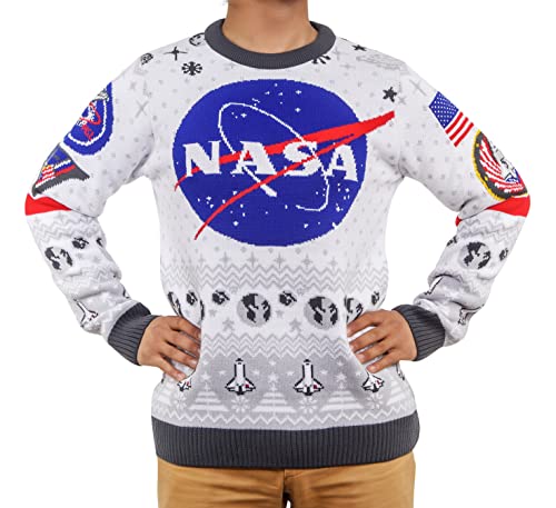 NASA Weihnachtspullover Geschenk für Männer oder Frauen, Mehrfarbig, X-Large von Merchoid