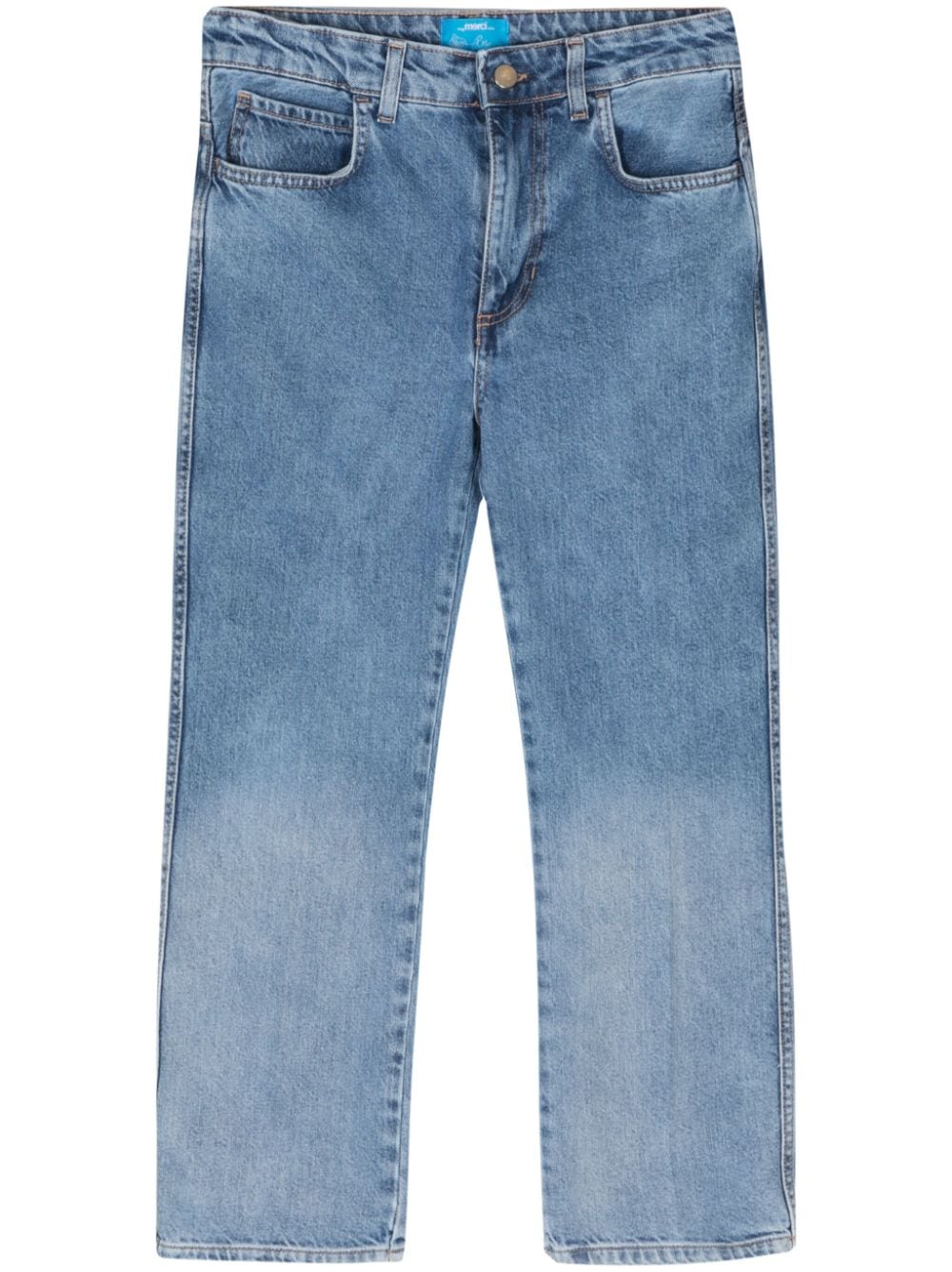 Merci Halbhohe Cropped-Jeans - Blau von Merci