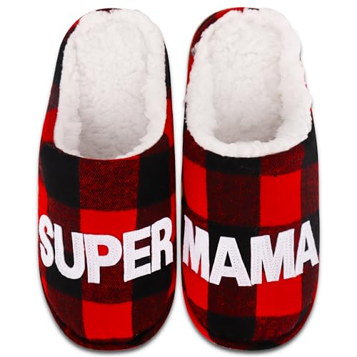 Merclix Geschenke für Mama Geburtstag Warme Hausschuhe Damen Winter 40-41 Weihnachtsgeschenke für Mama Muttertag von Merclix