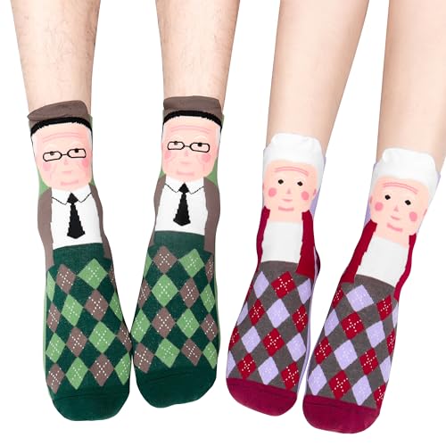 Merclix Oma und Opa Geschenke Socken Geschenke für Oma und Opa Weihnachten von Enkel Werdende Großeltern von Merclix