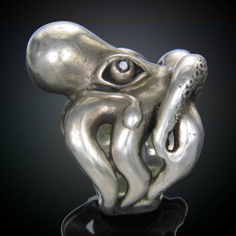 Oktopus Ring Aus 925Er Sterlingsilber Von Mercurious Designs. 925 Hand Gefertigter Designer Herren Silberring Oktopus Ring Aus 925Er Sterlingsilber Von Mercurious Designs. 925 Hand Gefertigter Designer Herren Silberring von MercuriousDesigns