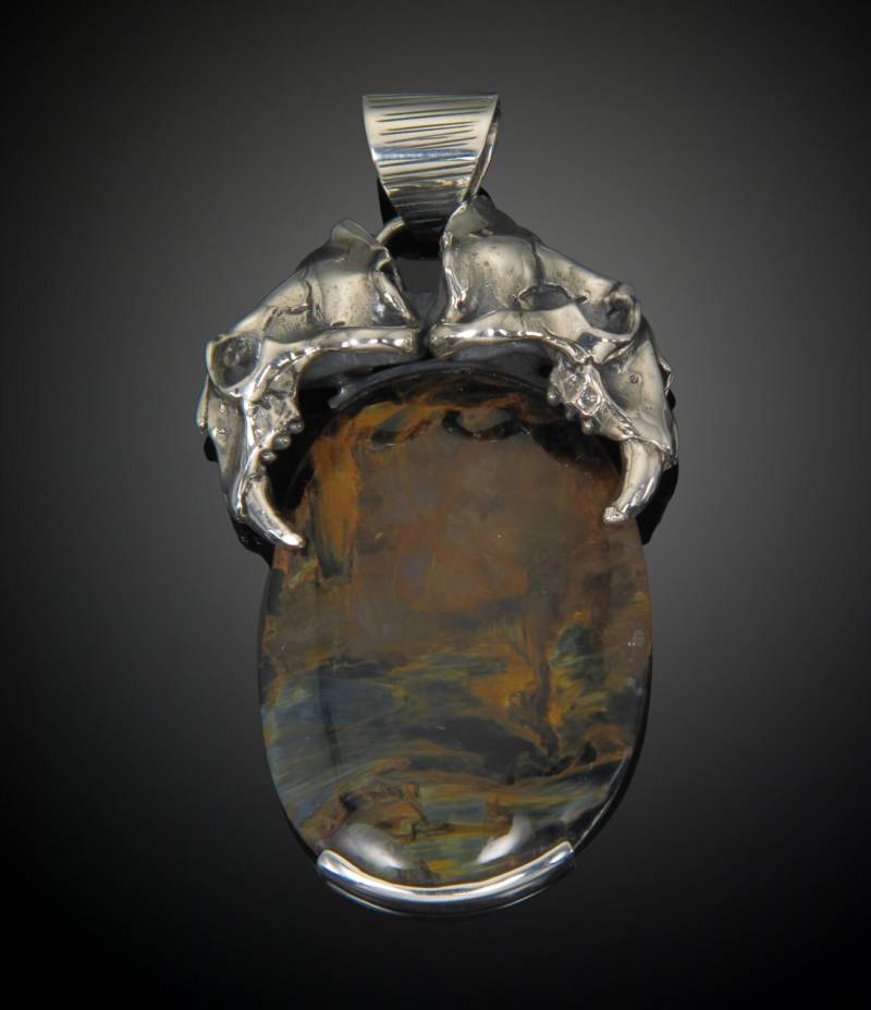 Säbelzahn Anhänger in Sterling Silber von MercuriousDesigns