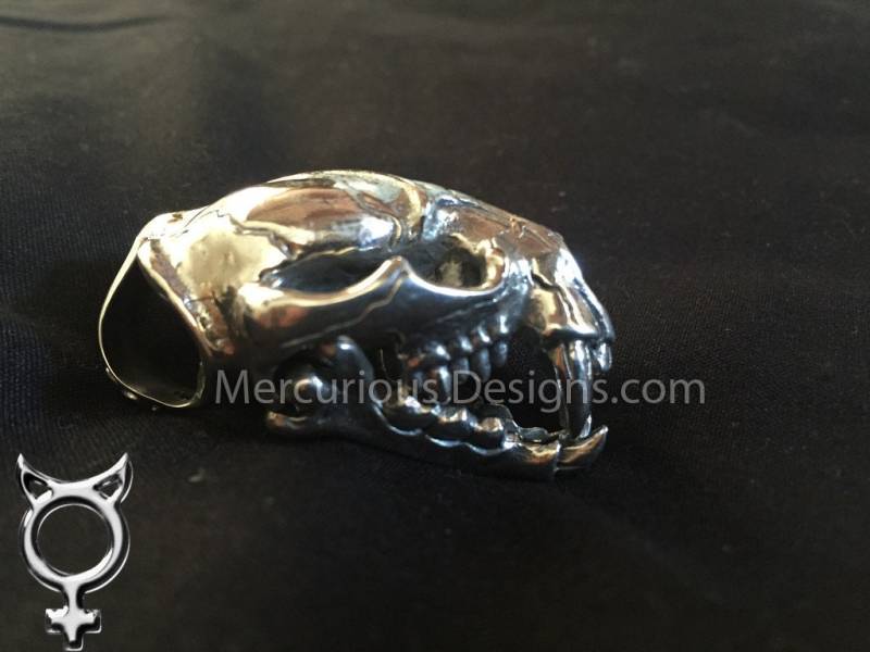 Säbelzahn Anhänger in Sterling Silber von MercuriousDesigns