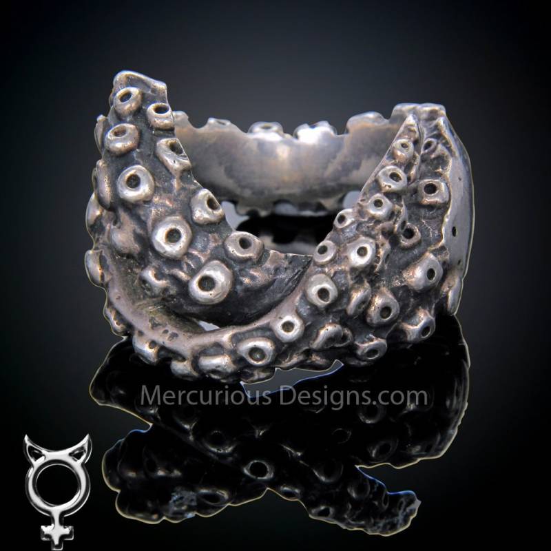 Tentakel Ring - Silber von MercuriousDesigns