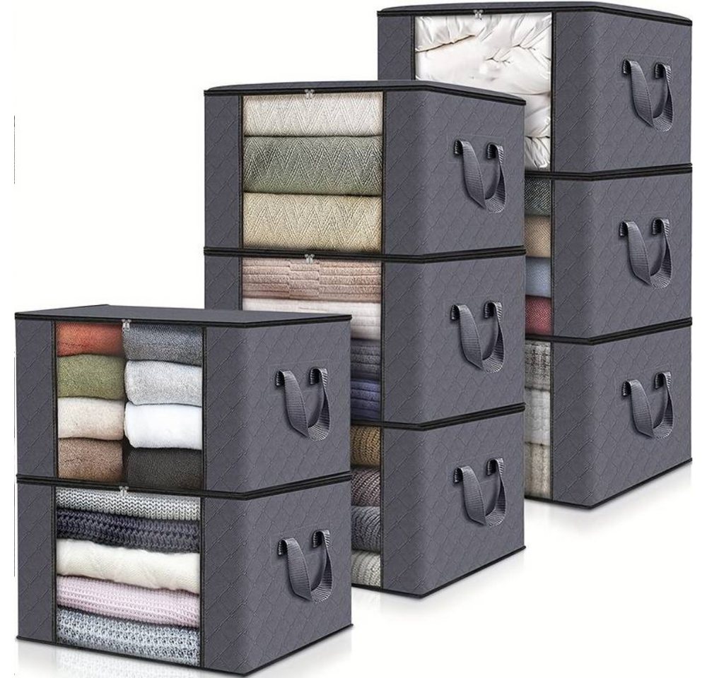 Meri-Home Taschenorganizer Kleider aufbewahrungstasche,Kleiderbox mit Reißverschluss Unterbett (5-tlg) von Meri-Home