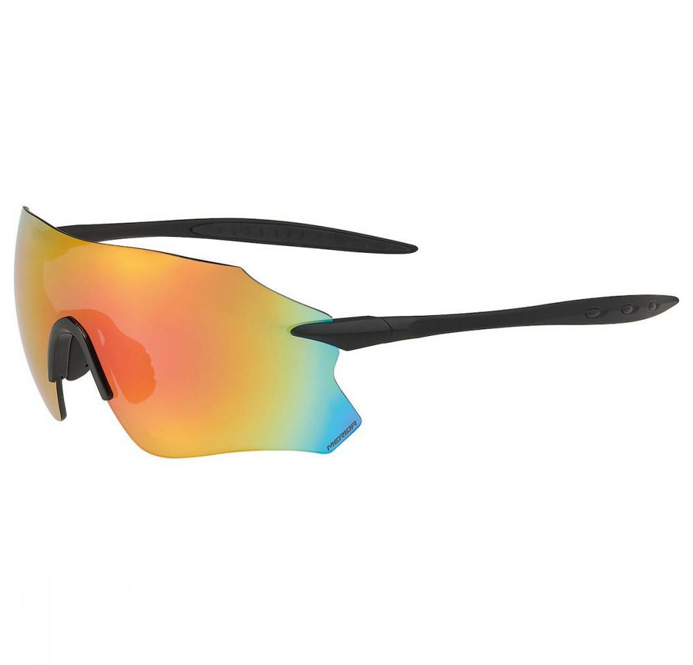 Merida Sportbrille Merida Frameless Sonnenbrille Schwarz, blaue Gläser, UV-Schutz Kat. 3 von Merida