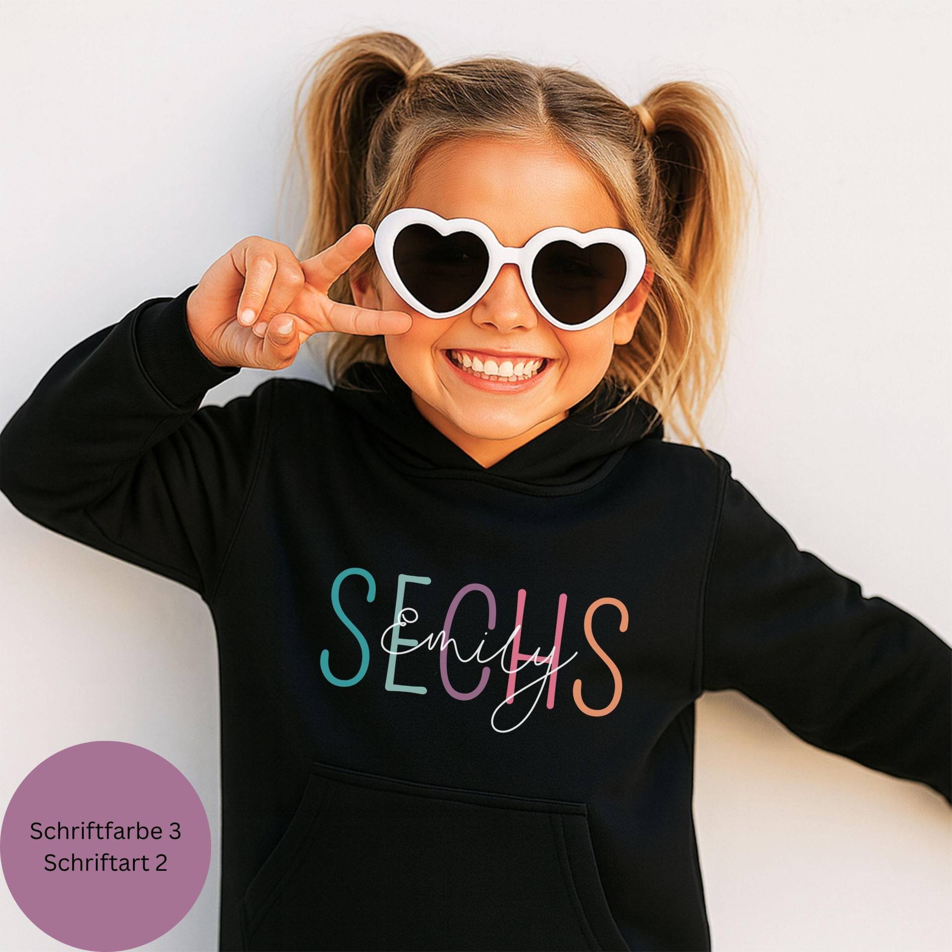 Personalisiertes Geburtstagsoutfit Für Jungen Und Mädchen, Hoodie Mit Name Zahl, Kinderpullover, Kapuzenpulli, Geburtstag Sweatshirt von MeridaleDesign