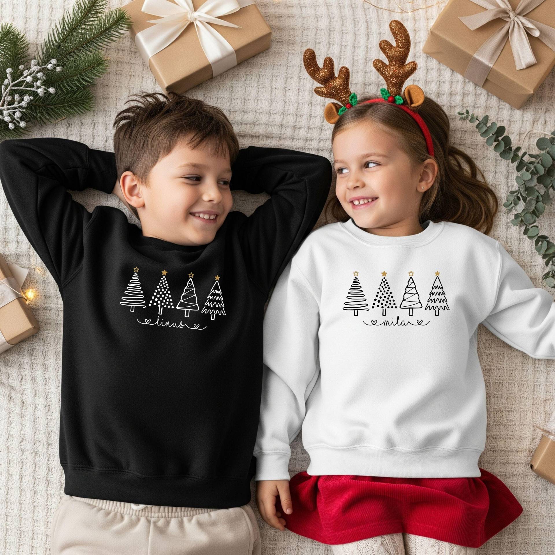 Weihnachtspullover Familie Kinder | Partnerlook Weihnachten, Personalisiert Familienoutfit, Christmas Sweater, Weihnachtsoutfit Geschwister von MeridaleDesign