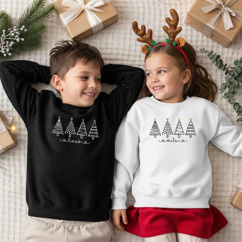Weihnachtspullover Familie Kinder | Partnerlook Weihnachten, Personalisiert Familienoutfit, Christmas Sweater, Weihnachtsoutfit Geschwister von MeridaleDesign