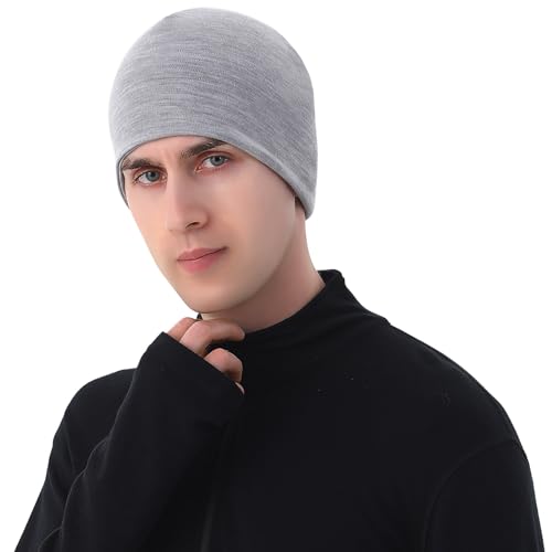 Merino Protect 100% Merino Mütze Herren Damen Wärmend Merinowolle Beanie Leicht Weich Haube Für Wandern Laufen von Merino Protect