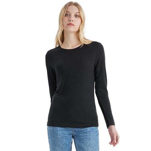 Merino Protect 100% Merino Shirt Damen Langarm Warme Unterwäsche Weicher Unterhemd Ideal Wandern Und Skifahren von Merino Protect
