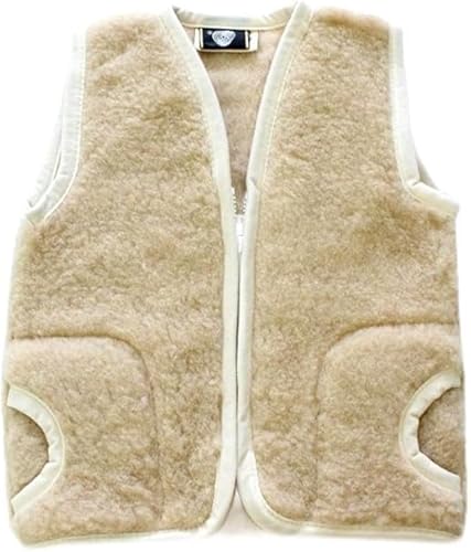 Merino Wool Babyweste aus Merinowolle, 100% natürlich, 4-5 Jahre, Weste Wollweste für ein Kind von Merino Wool