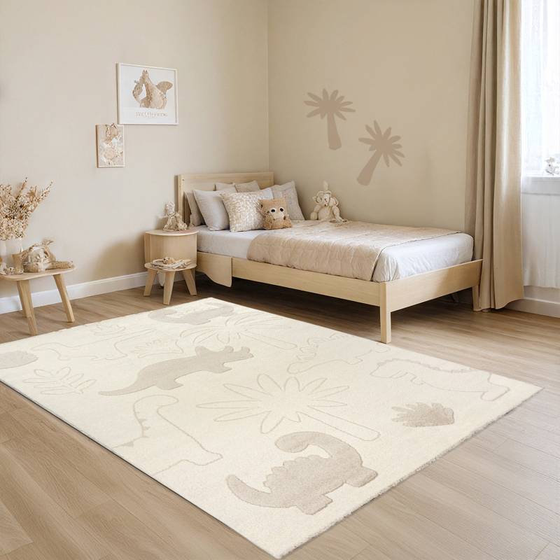 merinos Teppich "Eclipse kids Dinos" rechteckig 14 mm Höhe Teppich für Kinderzimmer, Kinderteppich, Spielteppich, Pflegeleicht von Merinos