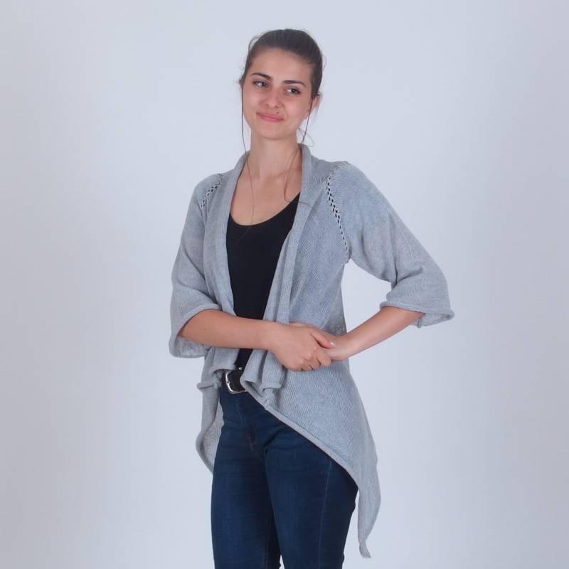Merinowolle Fließender Strickjackepullover, Drapey Offene Hellgraue Strickjacke, Leichte Herbst Superweiche Reine Naturwolle Merinowolle Fließender Strickjackepullover, Drapey Offene Hellgraue Strickjacke, Leichte Herbst Superweiche Reine Naturwolle von Merinossa