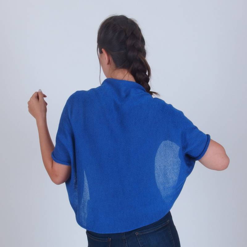 Reiner Merinowolle Bolero Shrug, Offene Vordere Kurz Geschnittene Strickjacke, Dolman Ärmel Bolero, Plus Größe Pullover, Braut Cover Up von Merinossa
