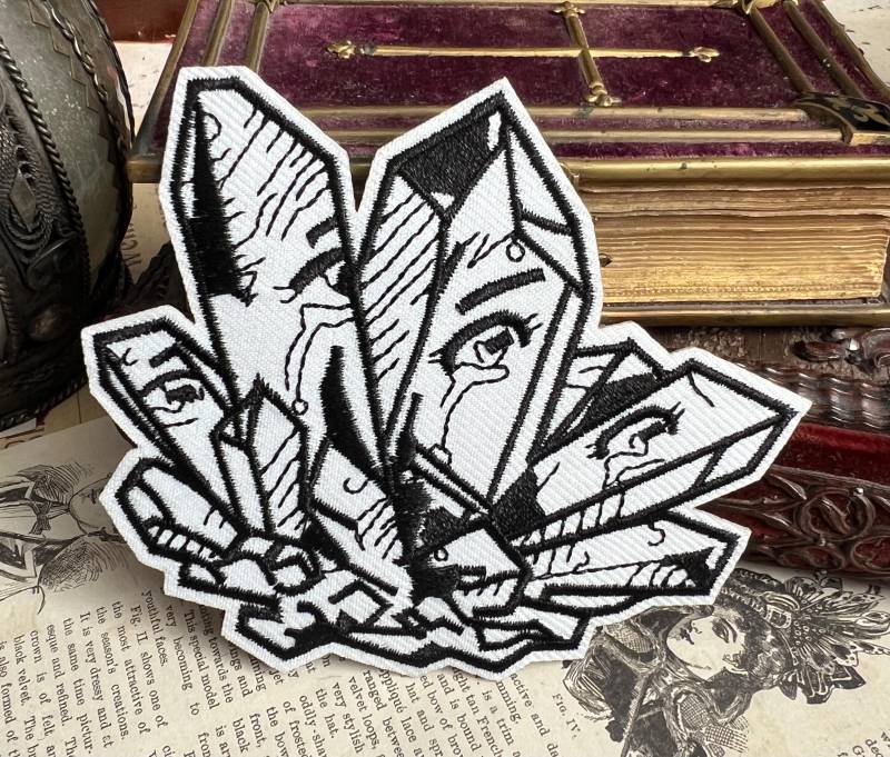 Crystal Anime Eyes Patch | Aufnäher Iron On Diy Gothic Alternative von Meriscordia
