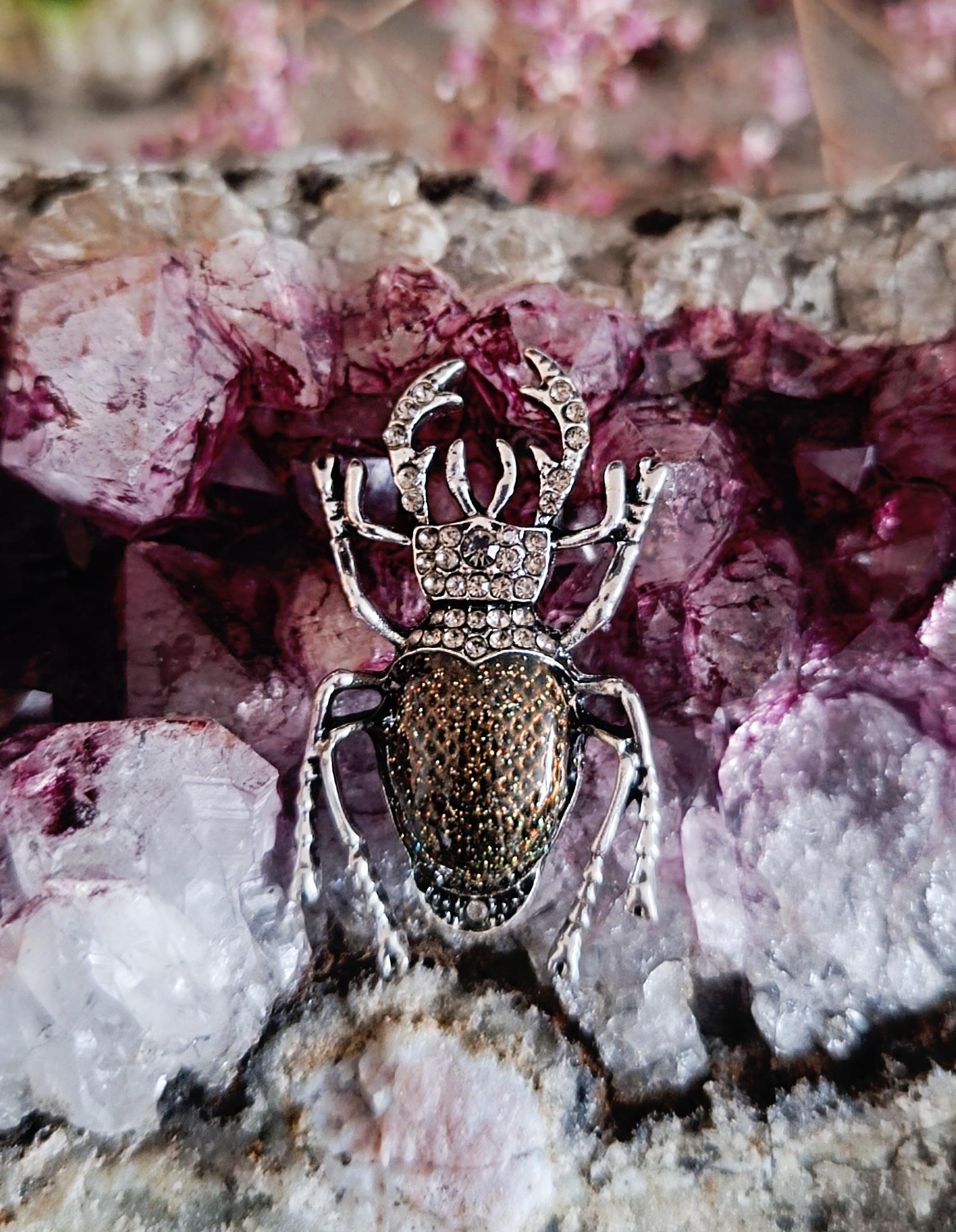 Hirschkäfer Brosche | Gothic Witchy Alternative von Meriscordia