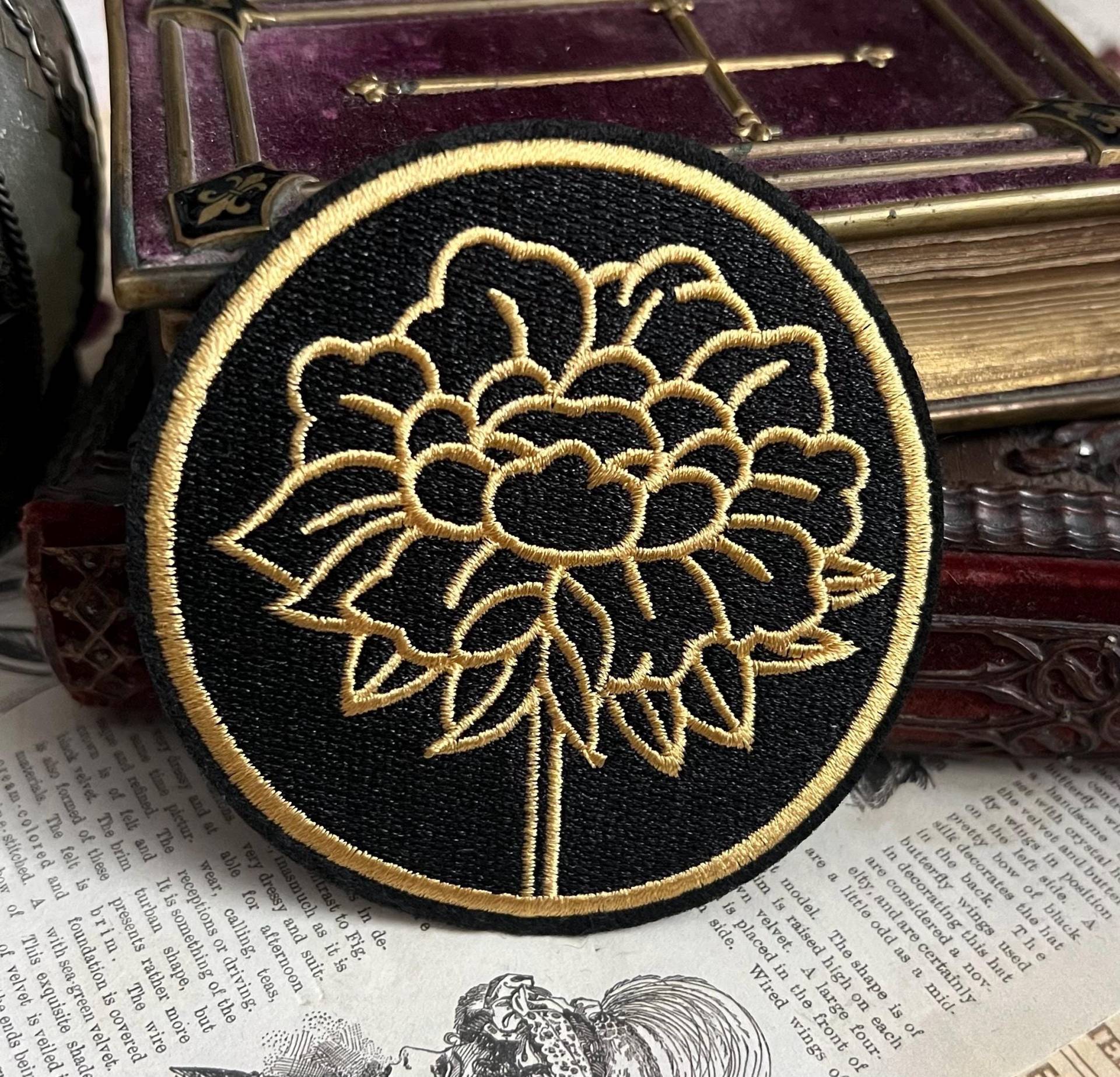 Patch Dahlia Flower | Dahlie Blume Aufnäher Iron On Diy Wicca Gothic Alternative Patch Dahlia Flower | Dahlie Blume Aufnäher Iron On Diy Wicca Gothic Alternative von Meriscordia