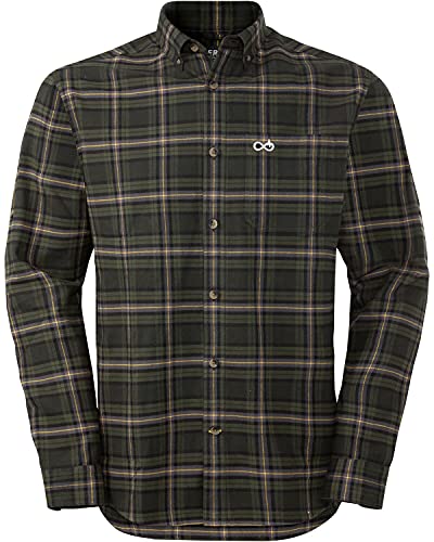 Merkel Gear Hemd Explorer Shirt Oliv/Gelb kariert M von Merkel Gear